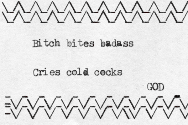 \_/\_/\_/\_/\_/\_/\_/\_/\_/\_/\_/ \_/\_/\_/\_/\_/\_/\_/\_/\_/\_/\_/ -\/ \/ \/ \/ \/ \/ \/ \/ \/ \/ \/ -\/ \/ \/ \/ \/ \/ \/\\/ \/ \/ \/ - - - - - - - - - - - - - - - - - - - - - - - - Bitch bites badass Cries cold cocks GOD 