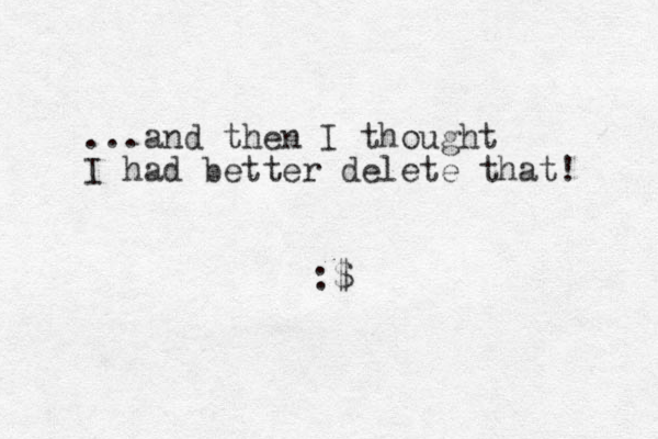 ...and then I thought I had better delete that! :$