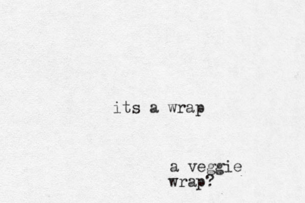 its a wrap a veggie wrap?