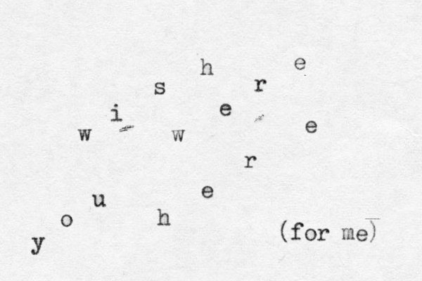 w i s h u y o w e r e h e r e (for me) 