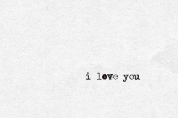 i love you 