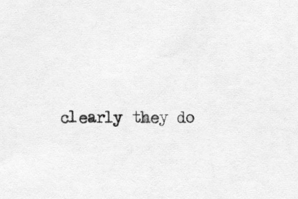 clearly they do 