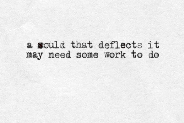 a sould x that deflects it may need some work to do 