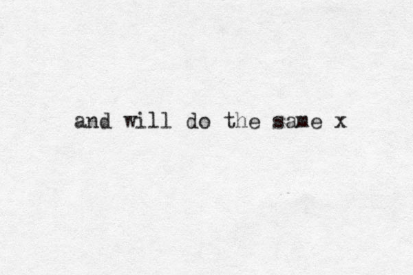 and will do the same x