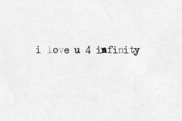i love u 4 infinity