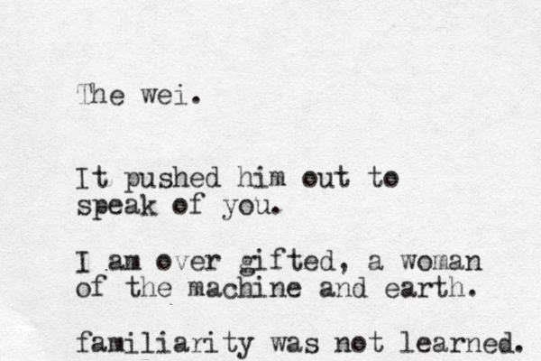 The wei. It pushed him out to speak of you. I am over gifted, a woman of the machine and earth. familiarity was not learned. 