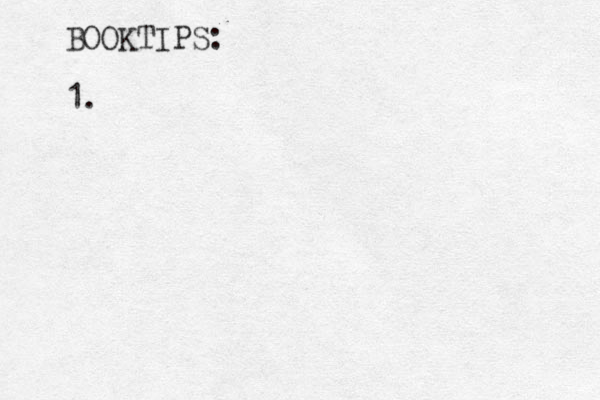 BOOKTIPS: 1. 