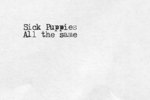Sick Puppies All the same