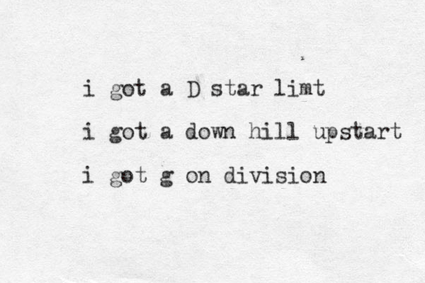 i got a D star limt i got a down hill upstart i got g on division