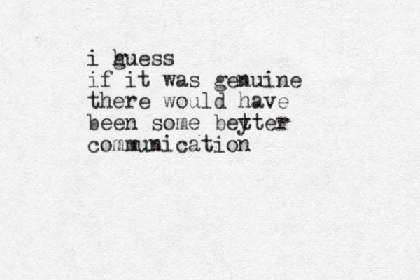 i huess g if it was genuine there would have been some beyter t communication