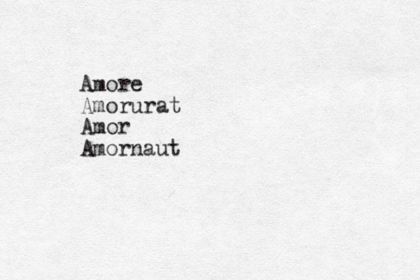Amore Amorurat Amor Amornaut