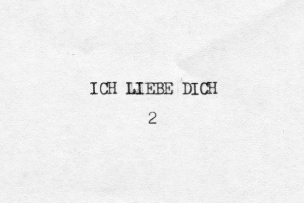 ICH LIEBE DICH 2