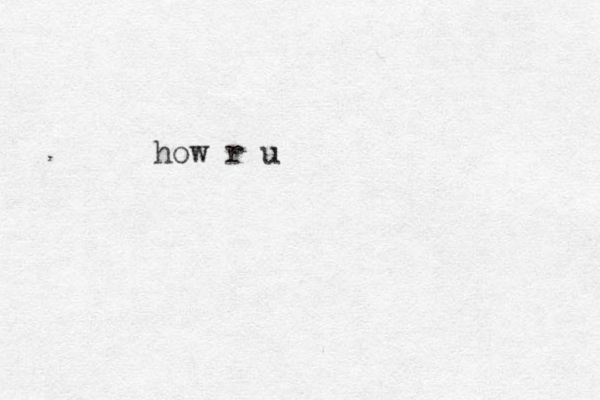 how r u