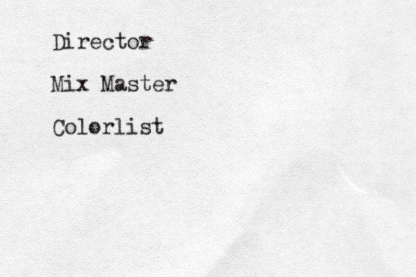 Director Mix Master Colorlist