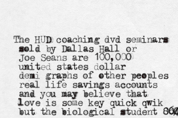 The HUD coaching dvd seminars sold by Dallas Hall or Joe Seans are 100,000 united states dollar demi graphs of other peoples real life savings accounts and you may believe that love is some key quick qwik but the biological student 86/ 4 000 