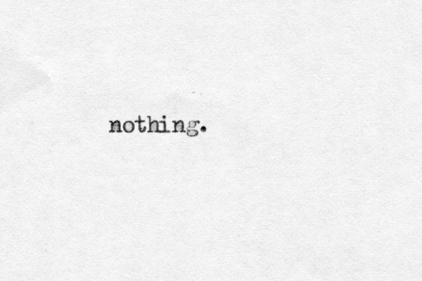 nothing.