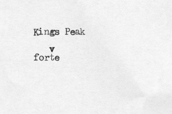 Kings Peak forte v 