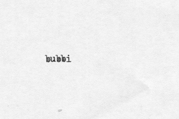 bubbi