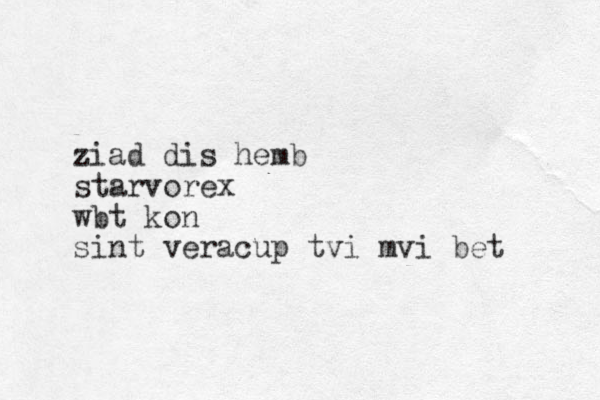 ziad dis hemb starvorex wbt kon sint veracup tvi mvi bet