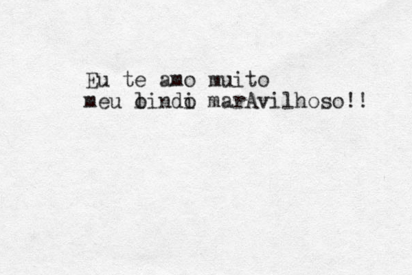 Eu te amo muito meu oindi l o marAvilhoso!! 