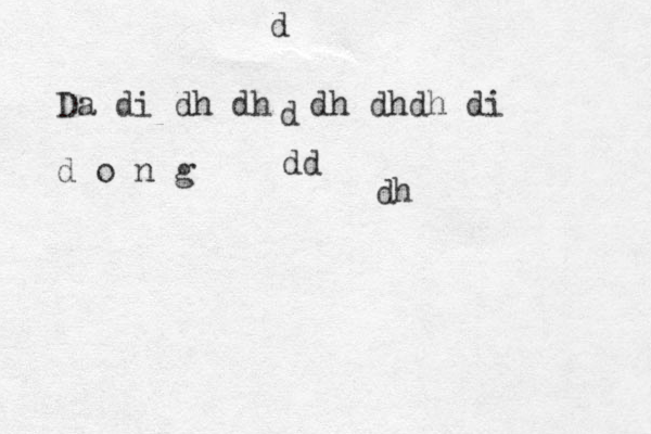 Da di dh dh dh dhdh di d o n g d d dd dh