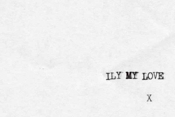 ILY MY LOVE X