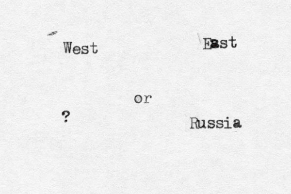 West or Es ast Russia ?