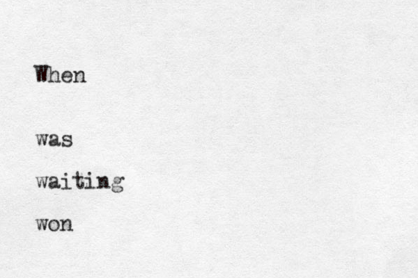 When was waiting won