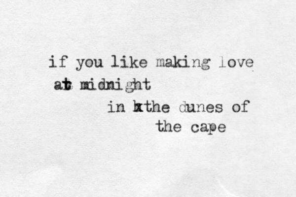 if you like making love ar t t midnight in h x xthe dunes of the cape 