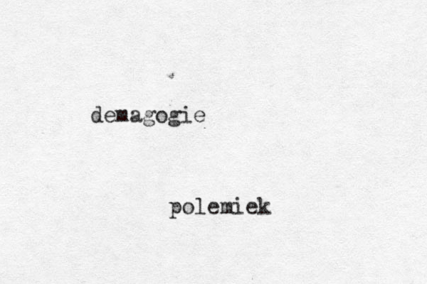 demagogie polemiek