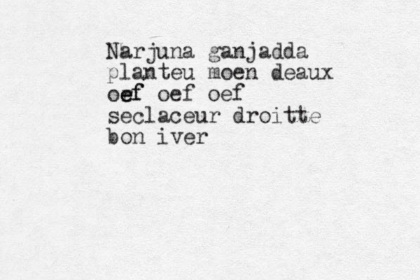 Narjuna ganjadda planteu m oen deaux orf e e ef oef oef se claceur droitte bon iver