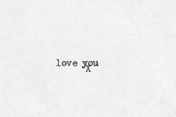 X love you 