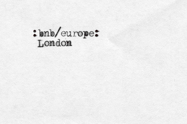:bnb/europe: London