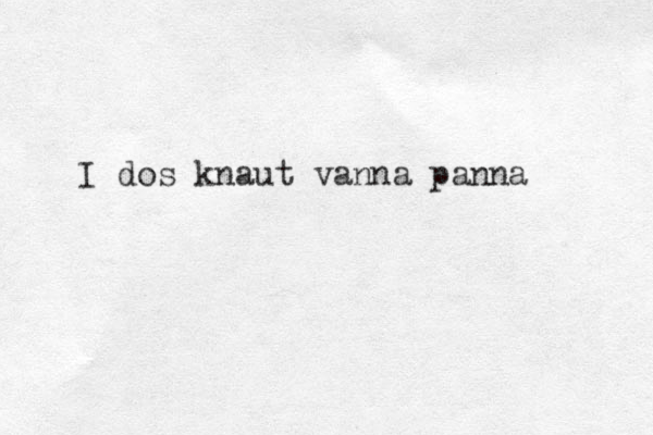 I dos knaut vanna panna 