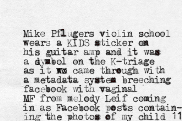 Mike Pflugers violin school wears a KIDS sticker on his guitar amp and it was a dymbol on the K-triage s as it wo xx came through with a metadata system breeching facebook with vaginal MF from melody Leif comin g in as Facebook posts contain- ing the photos of my child 11 