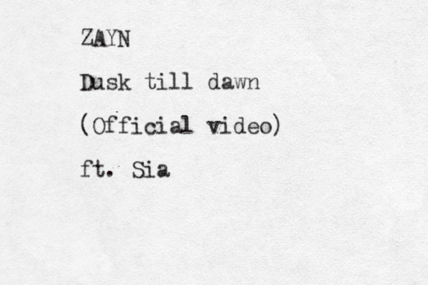 ZAYN Dusk till dawn (Official video) ft. Sia