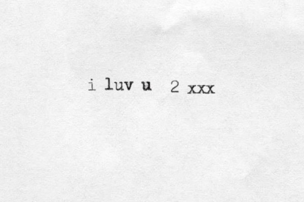 i luv u 2 xxx