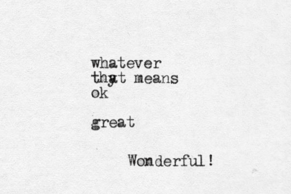 whatever thy at means ok great Wonderful!