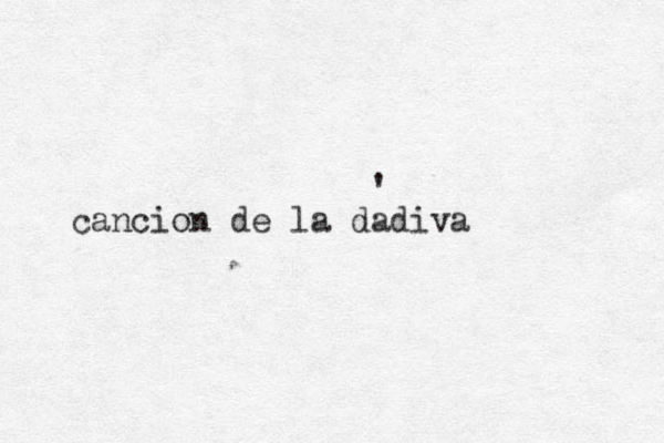 cancion de la dadiva ' 