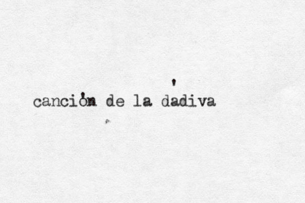 cancion de la dadiva ' '