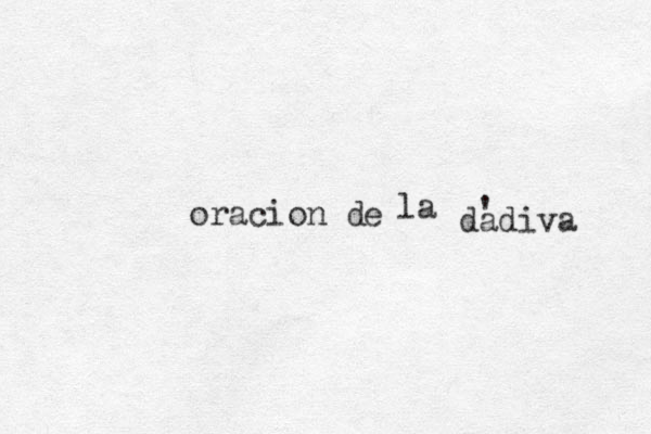 oracion d e la dadiva ' 