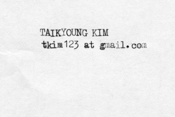 TAIKYOUNG KIM tkim123 at gmail.com 