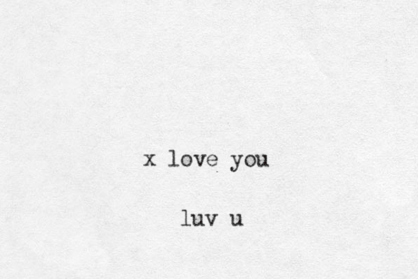 x love you luv u 