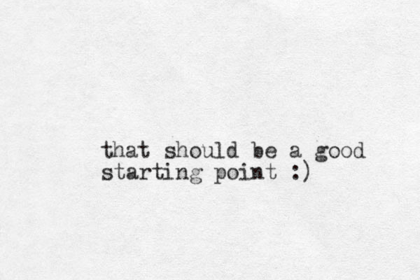 that should be a good starting point :)