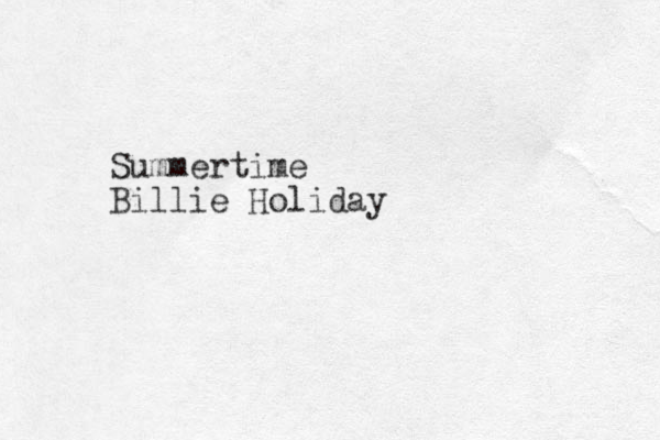Summertime Billie Holiday 