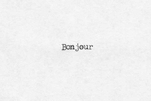 Bonjour