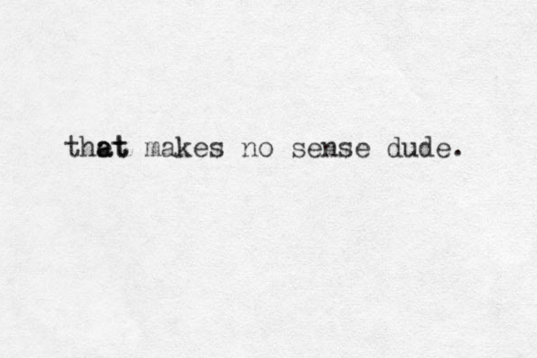 the at at makes no sense dude. 