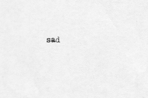 sad
