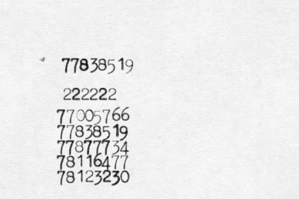 77838519 222222 77005766 77838519 77877734 78116477 78123230