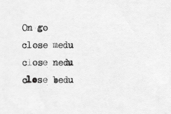 On go close medu close nedu close bedu